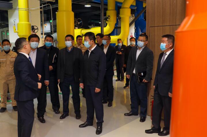 J9直营集团集团辅导到锦江宾馆智慧高效力源中心视察领导工作